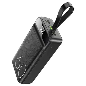 Evary 60000mAh Large Capacity Fast Charging Power Bank 22.5W PD4.0 QC4.0 USB-C Ports for iPhone Samsung Smartphones Travel Essential Portable Battery Pack