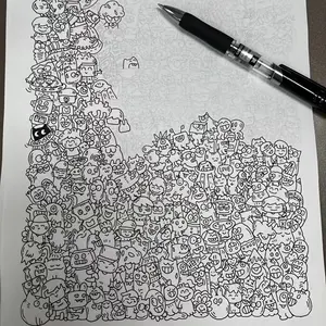 Stress Relief Drawing Sketches for Adults, Perfect for Office Boredom, Art Supplies for Beginners, Sketch Pad, Art Sketchbooks, Enhances Focus & Observation Skills