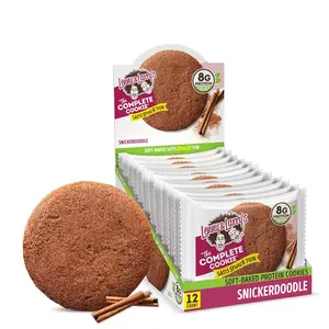 The Complete Cookie, Snickerdoodle, Soft Baked, 8g Plant Protein, Vegan, Non-GMO, 2 Ounce Cookie (Pack of 12)