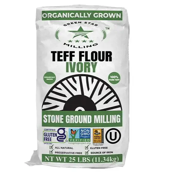 Ivory Teff Flour, Natural Grain Baking Flour for Baking