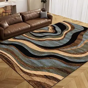 Abstract Pattern Floor Mat, 1 Count Non-slip Floor Carpet, Decorative Area Rug, Rectangle Home Decor Rug for Living Room Bedroom Hotel Coffee Shop