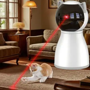 Rechargeable Automatic Cat Laser Toy, Interactive Pet Toy with Motion Activated Random Trajectory, Boredom Relief for Indoor Adult Cats, No Batteries Needed, Durable and Safe Playtime Companion smart  toy cats tag ram