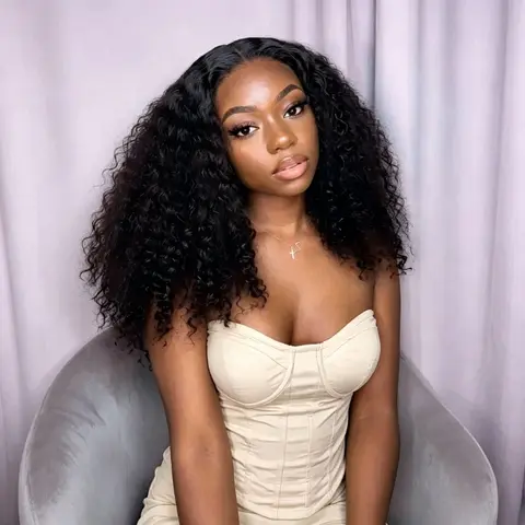 CindiRiver Glueless Jerry Curly Human Hair Wig Pre Cut 5x5 HD Lace Closure Wig with Drawstring 280% Density  Pre Bleached Pre Plucked Natural Hairline Wear Go Wig for Black Women Beginner Friendly #SummerVibes#SummerWins#DealsForYouDays