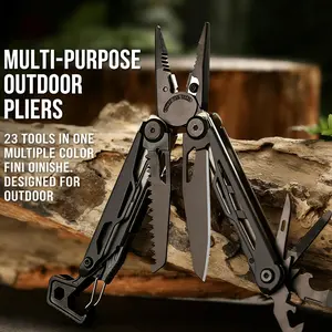 Toolpact Signal 23-in-1 EDC Multi Tool, Multifunctional Durable Lightweight Compact Hand Tool for Camping, Survival Outdoors Use, Edc Multi Tools, Multifunctional Tool