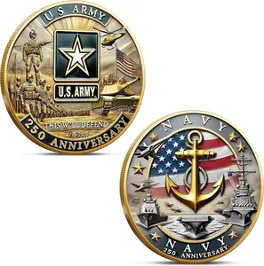 1776–2026 American Anniversary Coin, Women Veterans Day Commemorative Medal, Vintage Patriotic Souvenir for Coin Collectors and History Fans