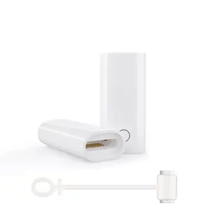 Charging Converter Plug Set, Plug and Play Lightning Connector Pencil Charging Connector, Female to Female Charging Commutator Compatible with Apple Pencil 1st/2nd Generation