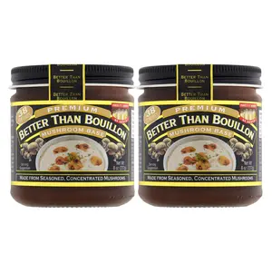Better Than Bouillon Premium Mushroom Base Made from Seasoned & Concentrated Mushrooms Makes 9.5 Quarts of Broth 38 Servings 8 oz