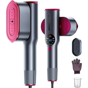 2-in-1 Steamer & Iron for Clothes,15s Fast Heat-up 1200W Portable Handheld Garment Steamer,Travel Size with Large Ceramic Heat Panel,Quick Wrinkle Removal,110V-120V