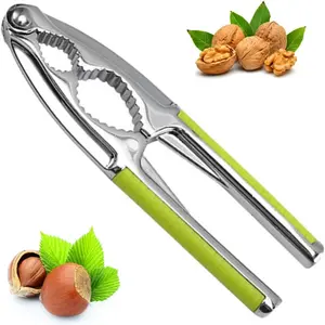 Green Nut Crackers Nutcracker for Walnuts, Tool for Nuts, Nut Cracker Kitchen Tool, Sturdy Nutcrackers Opener Tool Walnuts Pecan Nut, Hazelnuts, Almonds Brazil Nuts Or Other Nuts