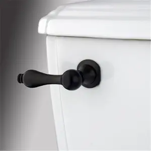 212 MAIN Vintage Victorian Tank Lever Handle Door Hardware - Oil Rubbed Bronze Finish, True Solid Brass Doorknob