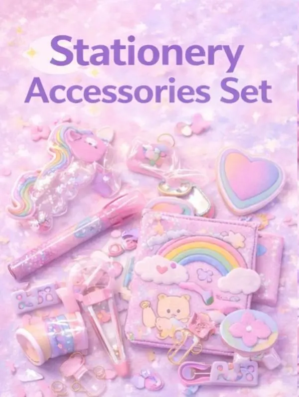 Stationery Accessories Set – Cute Decorative Stationery Items