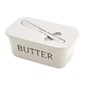 1PC High Quality Plastic Butter Dish and Knife Set, Food-Grade Butter Bowl Ideal for Home Restaurant Use, Convenient Multi-Purpose Serving Tray, Kitchenware, Utensils