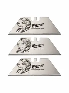 3 pack laser engraved blades (girl)