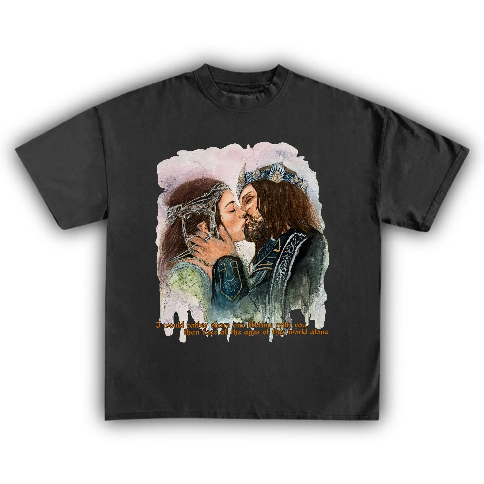 Aragorn and Arwen Lovers Vintage T-Shirt - Comfort Colors, Middle-earth Shirt, Gift for Fan, Gift for Her, Gift for Him, LOR T-Shirt - Womenswear, Top