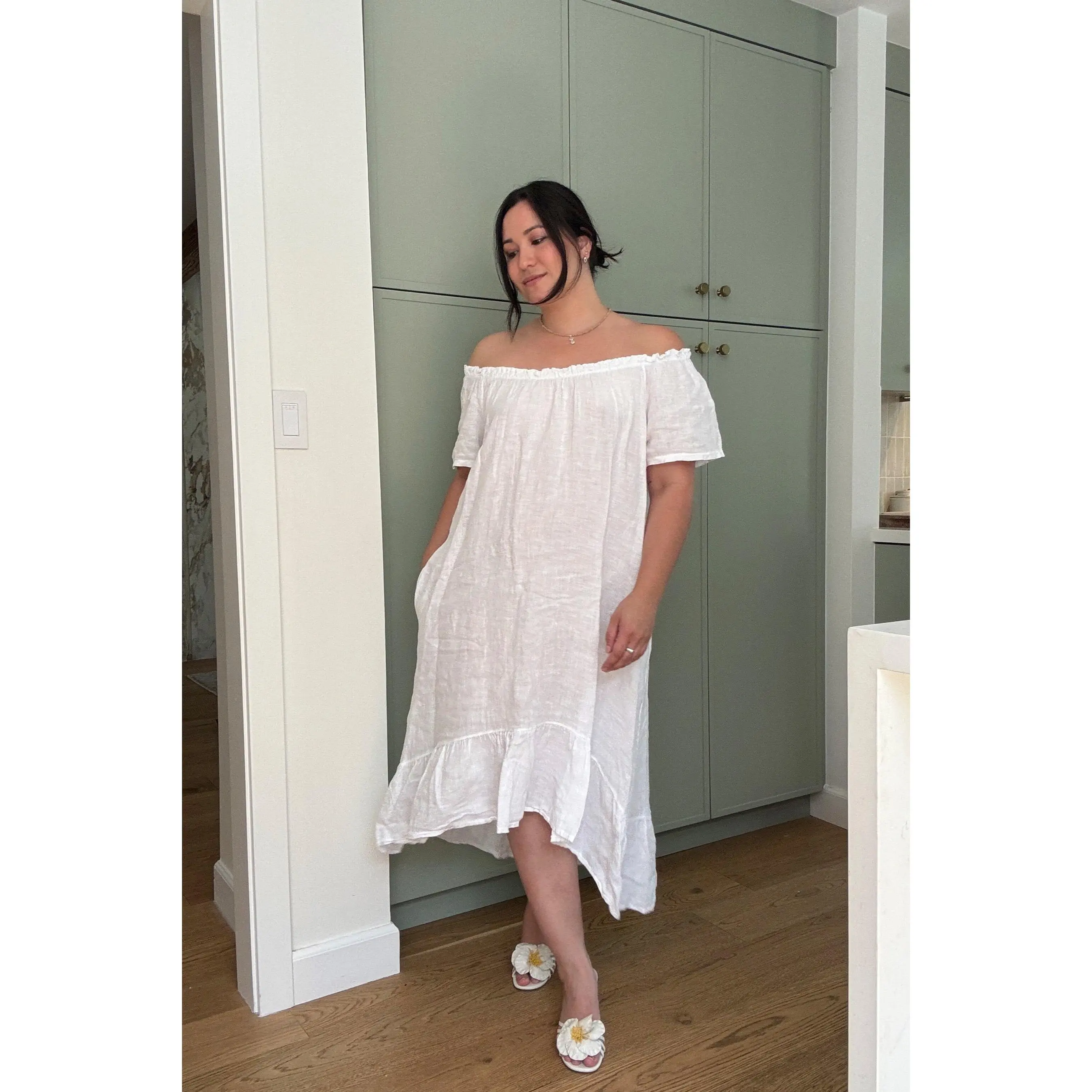 White Florence Dress