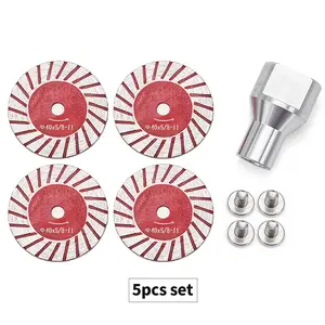 YXOK 5PCS 1.57"(40MM) Diamond Saw Blades for Granite, Marble, Sandstone, Tombstone & Stone - Angle