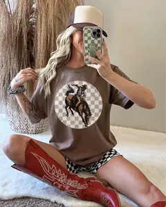 Checkered Bronc Tee