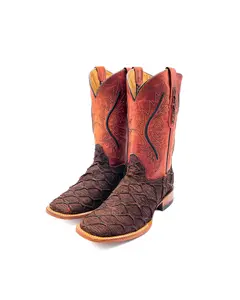 Cowboy Boot Cognac Fish Bass