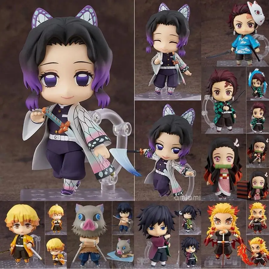 Nendoroid 2218 Tokito Muichiro Demon Slayer Kimetsu No Yaiba Mist Hashira Chibi Figure Pvc Collect Desktop Decor Model Toy Gifts