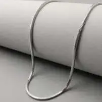1.5mm 50cm Silver Snake Chain Necklace, Exquisite Chain Jewelry, Elegant Minimalist Design - Suitable for Daily Wear & Special Occasions
