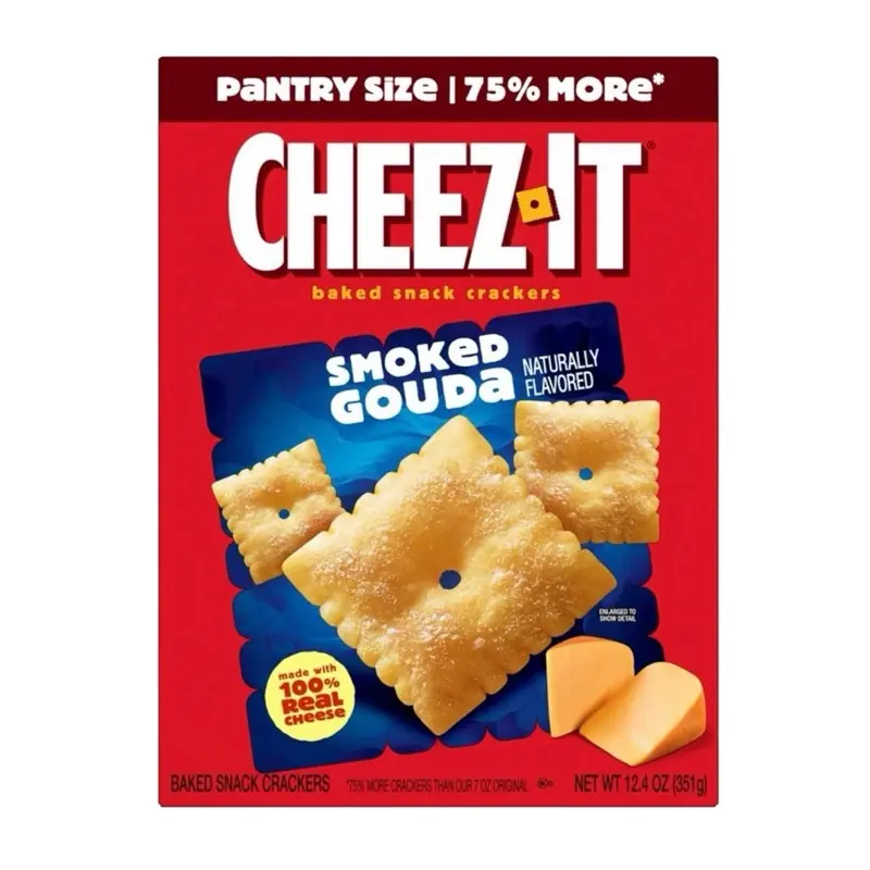 Cheez-It Baked Snack Crackers Smoked Gouda Flavor- 1 Box 12.4 oz