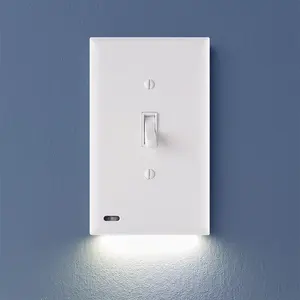 SwitchLight 3-Way - Illuminated Light Switch Cover Plate, Integrated LED Nightlight by SnapPower SwitchLight 3-Way - Illuminated Light Switch Cover Plate, Integrated LED Nightlight by SnapPower