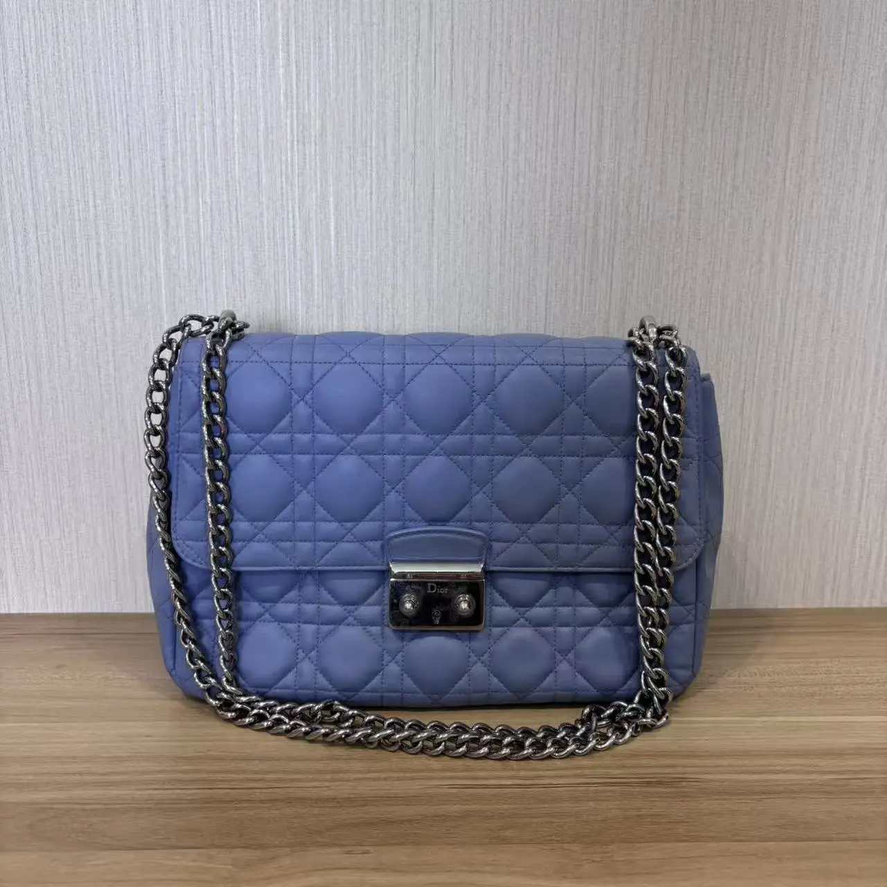 Pre-owned Dior Missdior Blue Crossbody Bag