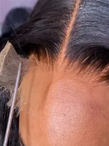 Bleached Knots 5x5 Real HD Lace Closure, Skinlike Straight Human Hair, Pre Plucked with Baby Hair, Brazilian Virgin Thin Invisible Laceclosure
