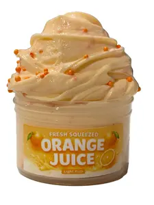 Fresh Squeezed Orange Juice | Thick & Glossy Slime | Orange Juice Scent