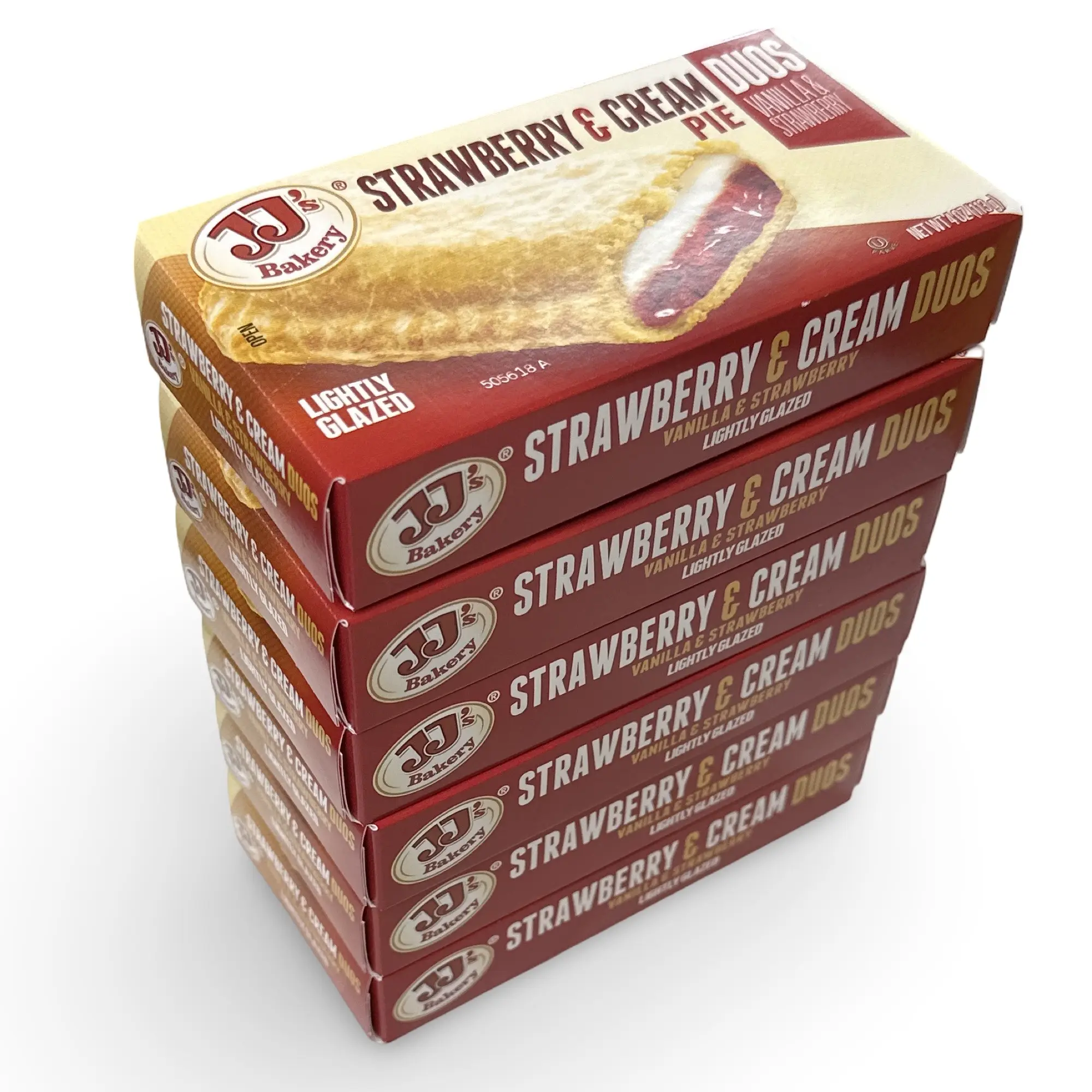 JJ's Bakery Duos Strawberry & Cream Fruit Pies (6 Pack)