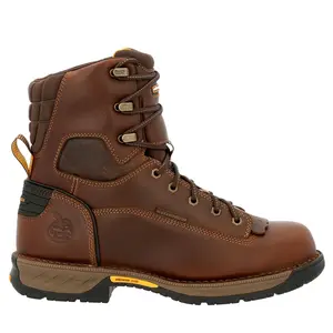 Georgia Boots Mens Athens 360 8 Inch Waterproof Soft Toe  Work/Duty - Brown