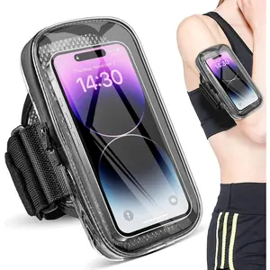 Phone Holder for Running, Armband for  16 15 14 13 Pro Max 12 11 Plus X  Android Up to 6.9'', Universal Arm Bands Bag with Key Card Pocket for Exercise Walking Workout Fitness