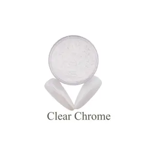 Clear Chrome / nail design / tráng gương