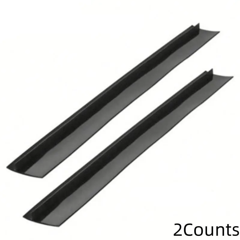 2 Pcs Silicone Stove Gap Cover, Kitchen Counter Gap Filler, Heat Resistant Oven Gap Filler, Between Kitchen Appliances Washing Machine and Stovetop