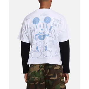 73Studio Disney Mickey Prototype II Long Sleeve T-Shirt White
