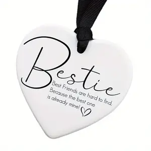 Bestie Gift, Friendship Gift, Heart Ornament, Best Friends Birthday, Christmas Gift, Bff, Gifts for Friends, Quote