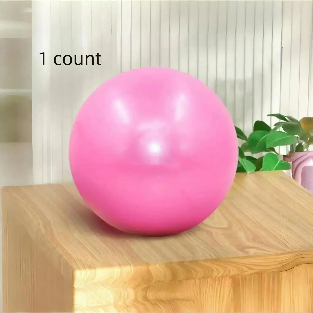 Mini Pilates Yoga Ball, Soft Physical Therapy Stability Ball, 9.8 Inch Mini Exercise Ball with Inflatable Tube, Home Workout Equipment, Home Gym, Ideal for Home Fitness