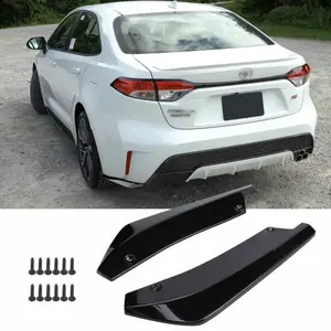 Gloss Black Rear Bumper Diffuser Splitter for Toyota Corolla LE XLE SE XSE 20-22