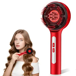 3-in-1 Electric Scalp Massage Comb, Hair Oil Applicator, Five-Level Head Scratching, Soothing and Relaxing to Prevent Hair Loss, Portable Home Massage Comb for Men and Women,