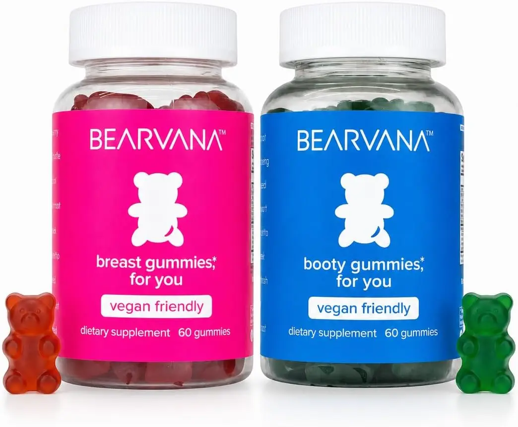 BIG SALE!! BEARVANA All-In-One Women's Wellness Gummies Combo Pack  16 Herbal Ingredients + Vitamins A, C, E &