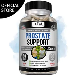 Kaya Naturals Prostate Support | Potent DHT Blocker for Hair Growth, Promote Sleep, Beta Blocker to Reduce Frequent Urination, Support Bladder Emptying & Stamina Supplement (60 Capsules)