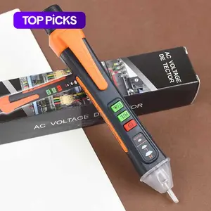 Non-Contact Voltage Tester, 12-1000V AC Electric Tester Pen, Circuit Breaker Finder, Power Circuit Tester, Electric Indicator Wall Tool with Flashlight and Buzzer #GLOBAL PICKS