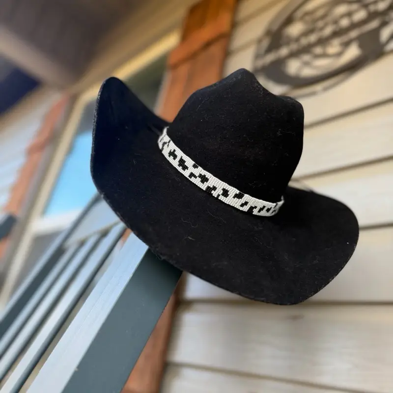 Cowprint Hat Band - Stylish Accessory for Your Western Look