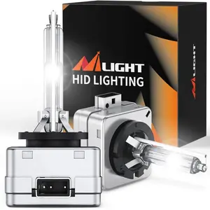 Nilight D1S 35W 6000K Diamond White HID Headlight Bulbs, Car Headlights, 35W Power Output
