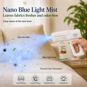 Pet Bio-Enzyme Odor & Stain Remover Spray, Blue Light Probiotic Floral Scent Formula, Plant-Extracted Powerful Odor Elimination, Pet-Safe Non-Toxic Disinfectant for Indoor Urine Issues, Bio-Enzyme Odor & Stain Removers