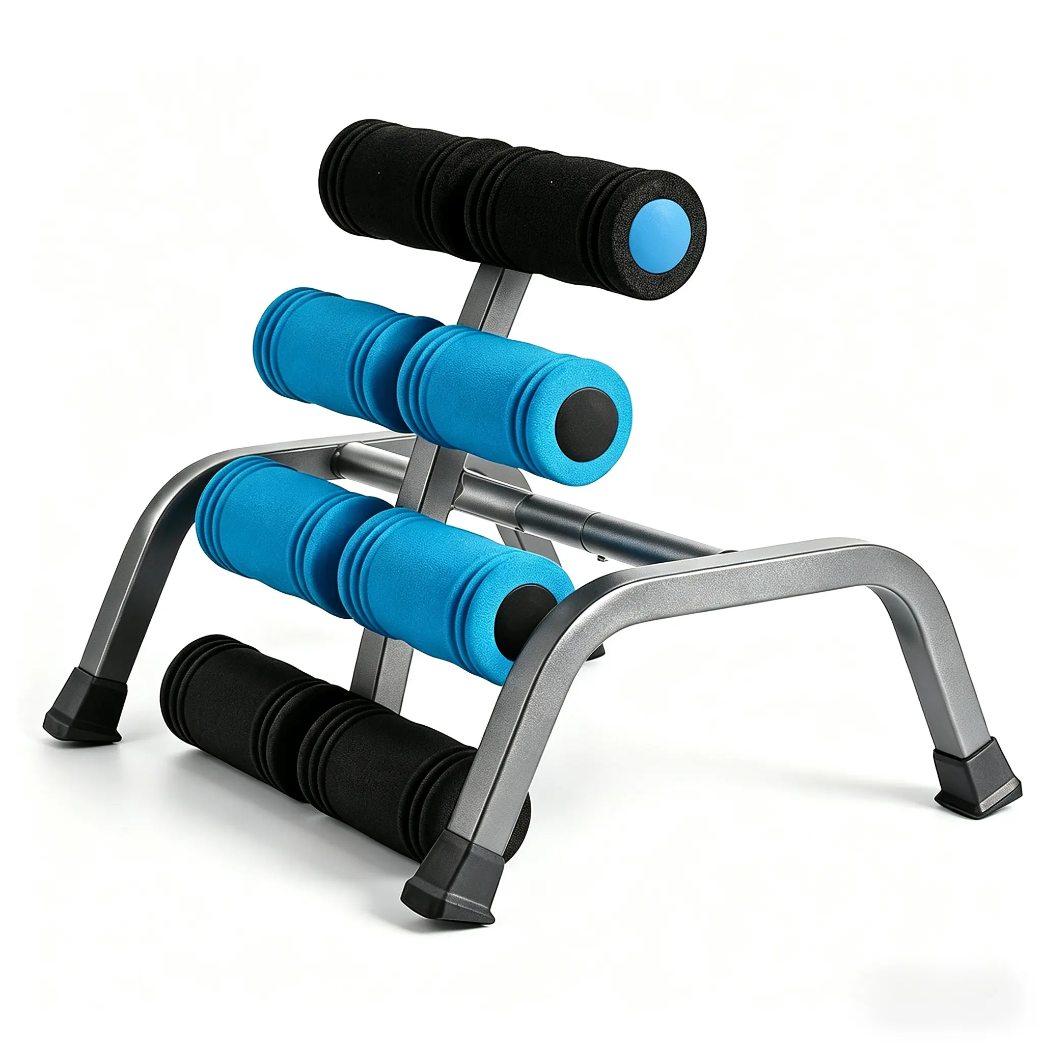 Mini Inversion Compact Foldable Table, 400LBS Heavy Duty Spinal Decompression Machine with 8 Massage Rollers, Safe Back Stretching Fitness Device for Household Workout