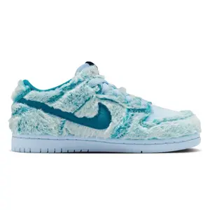 Nike Dunk Low Abominable Snowman Celestine Green Fuzzy Sneaker  IM7171-301 Authentic Youth Gradeschool Casual Comfort Shoe Keychain for Women, Women's Shoes