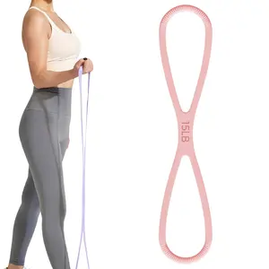 Figure 8 Resistance Band,Figure 8 Resistance Bands for Women Men,for Arms, Back, Shoulder Stretch with Handles, Gift for Sports Lover (15 lbs)