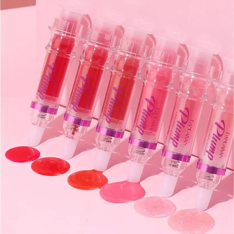 Mystery Lip Plumper Gloss - Hydrating, Lightweight, Moisturizing Single Item with Peppermint Cooling Effect, Wrinkle Reduction, Glossy Finish for Daily Makeup Lip Care