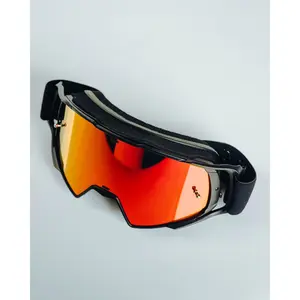 Contender MX Goggles - Black & Red / REVO Red Lens